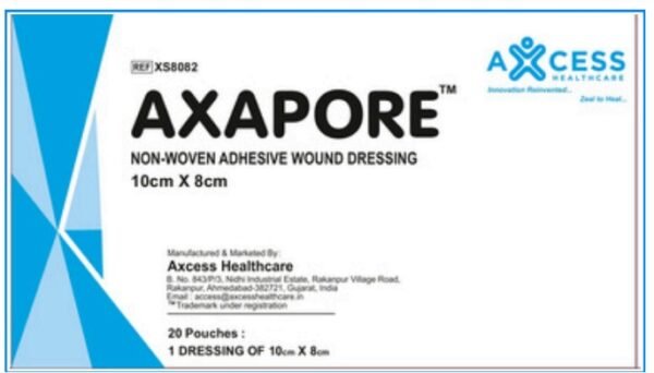 Post Operative Non-Woven Absorbent Dressing With Acrylic Adhesive - AXAPORE